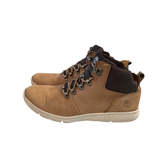 Timberland Mens Tan Boltero Mid Hiker Lace Up Nubuck Hiking Boots Size 11 US - Picture 2 of 10